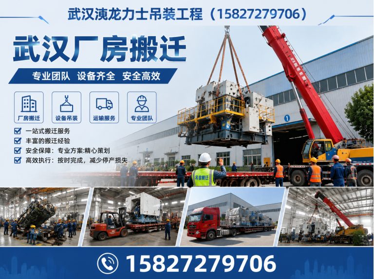 江汉区武汉设备搬运展示图